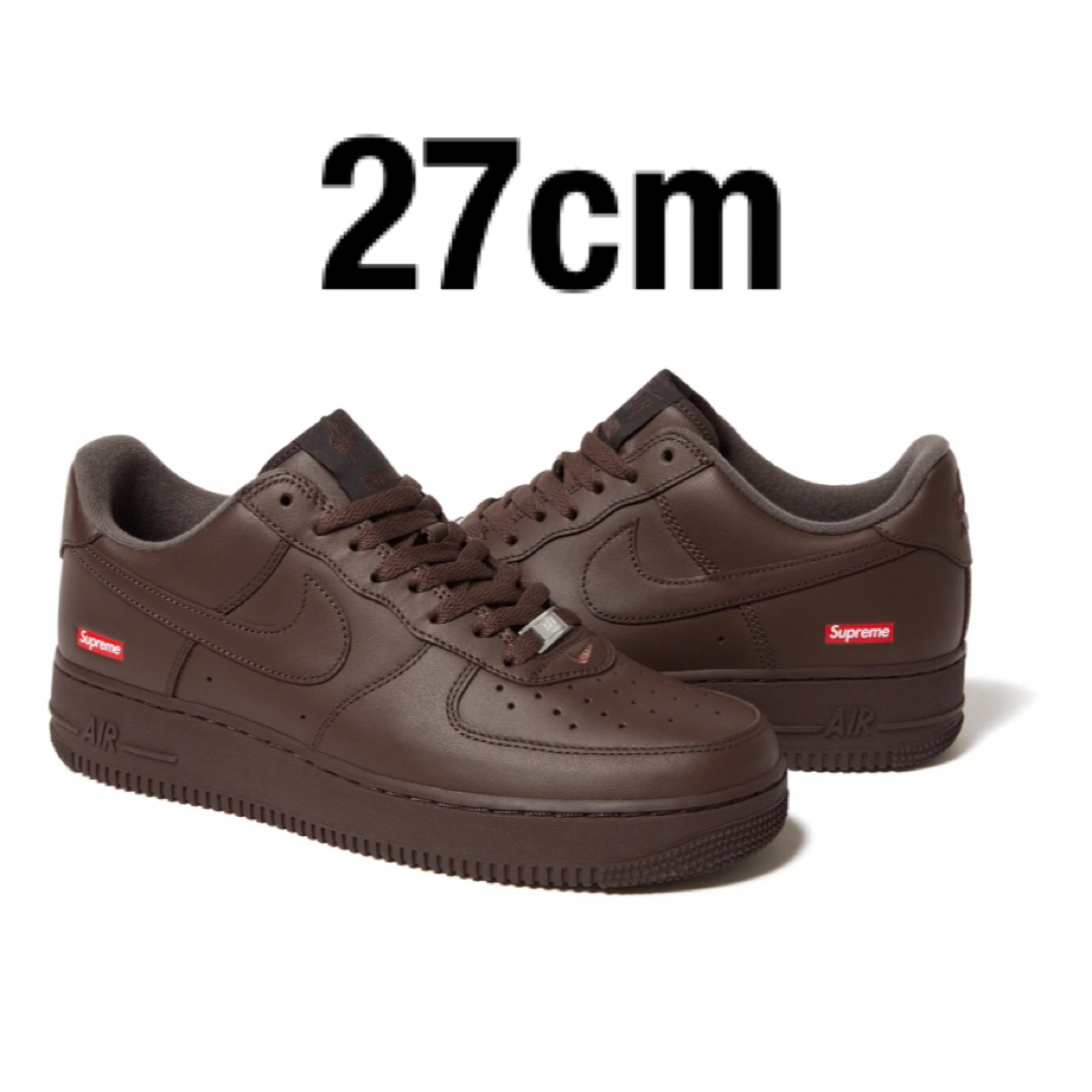 靴/シューズSupreme Nike Air Force 1 Brown