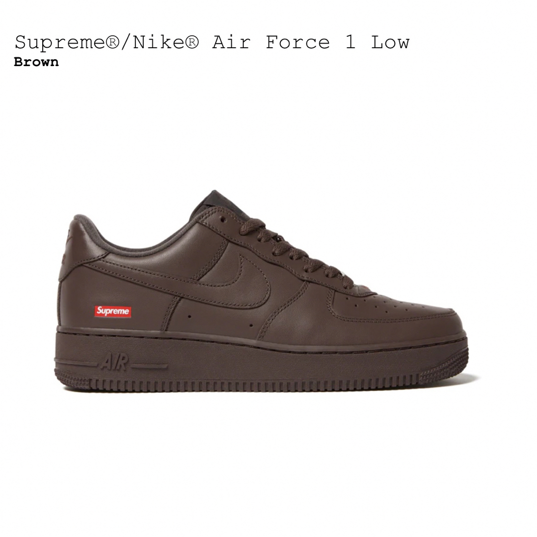 Supreme@/Nike® Air Force 1 Low 新品 送料無料‼️