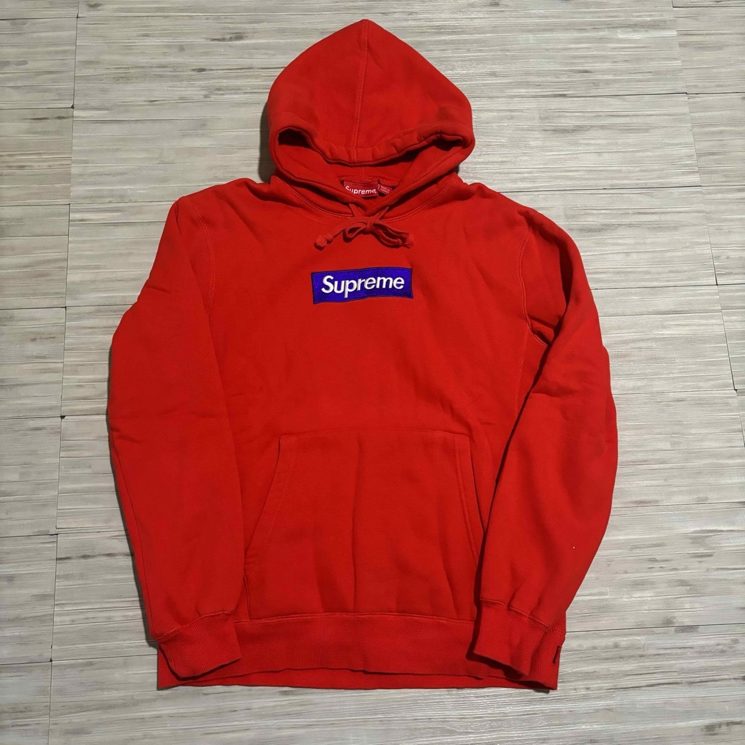 Supreme - シュプリーム SUPREME ボックスロゴパーカー レッド Lサイズ