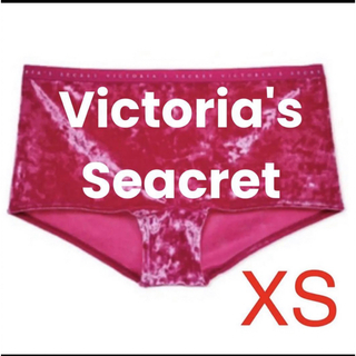 ヴィクトリアズシークレット(Victoria's Secret)のVictoria's Seacret  ウエストロゴ ベルベットピンク(ショーツ)