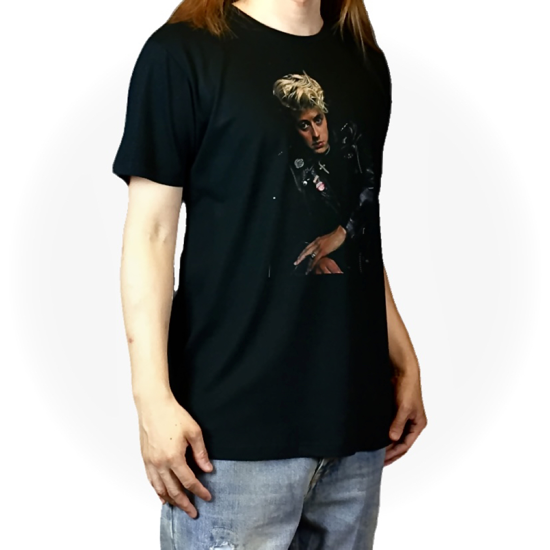 新品 ブライアンセッツァー ストレイキャッツ ネオロカビリーバンド 黒 Tシャツ メンズのトップス(Tシャツ/カットソー(半袖/袖なし))の商品写真