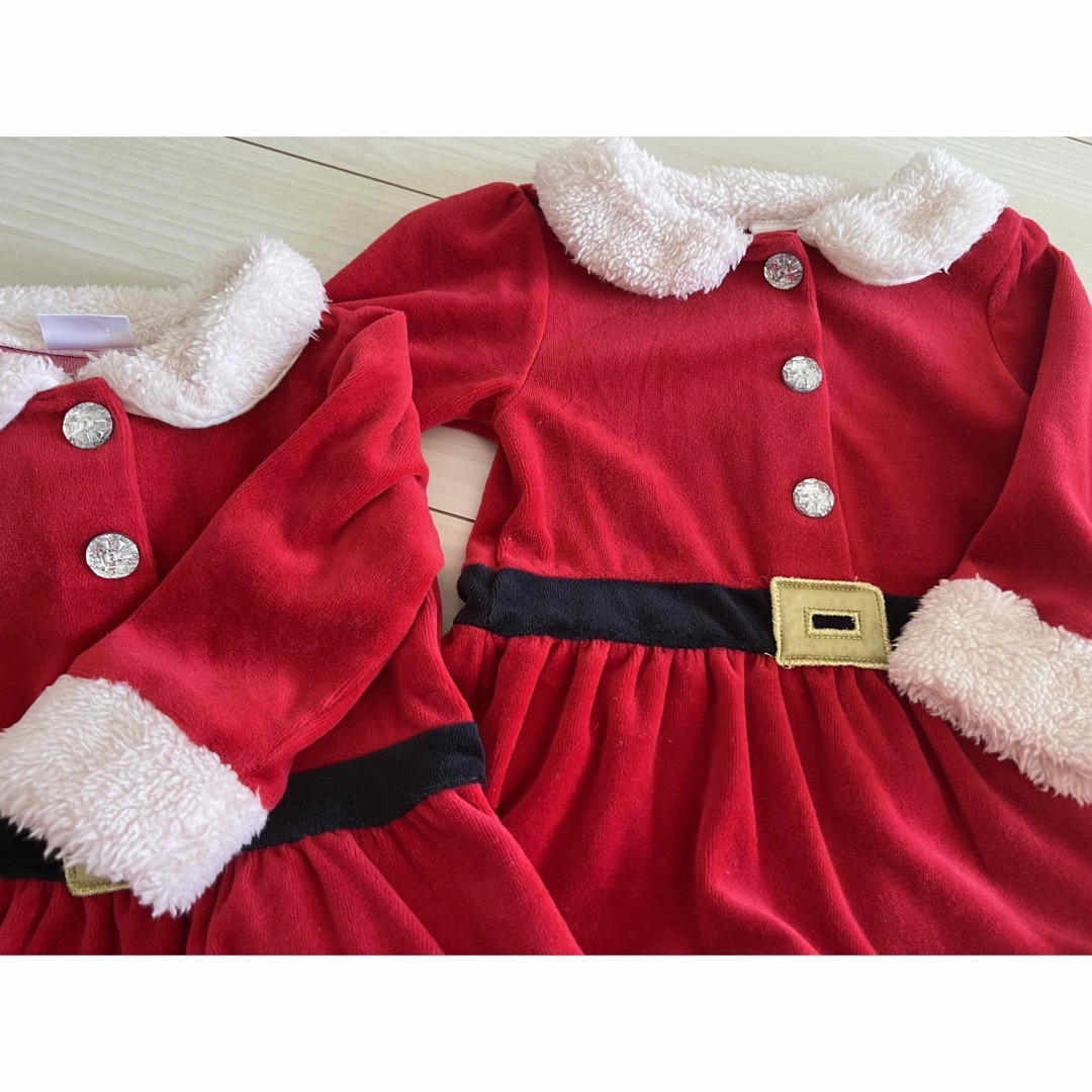 トイザらス(トイザラス)のクリスマス キッズ トイザらス 80cm 90cm 2セット キッズ/ベビー/マタニティのキッズ服女の子用(90cm~)(ワンピース)の商品写真