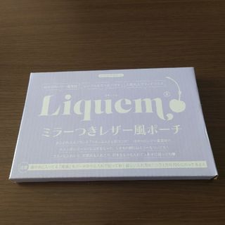 ニコラ付録　ミラーつきレザー風ポーチ(ポーチ)