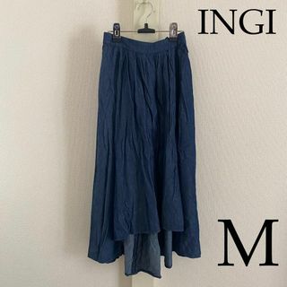 イング(ing)のINGI （イング） デニム ロングスカート 全円フレアスカート(ロングスカート)