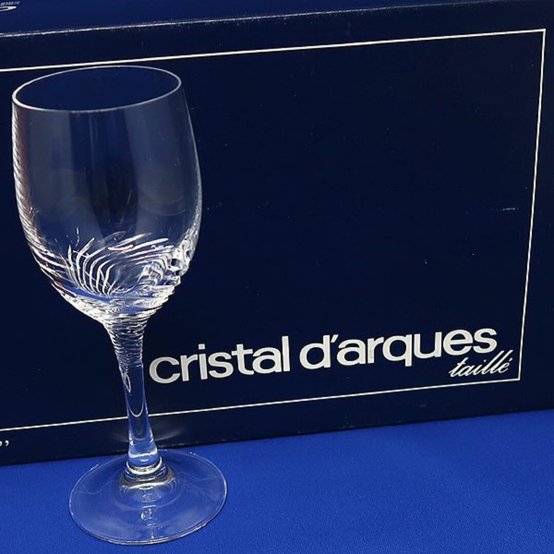 Cristal D'Arques(クリスタルダルク)の未使用 CristaI d´arques クリスタルダルク ワイングラス 1脚 インテリア/住まい/日用品のキッチン/食器(グラス/カップ)の商品写真