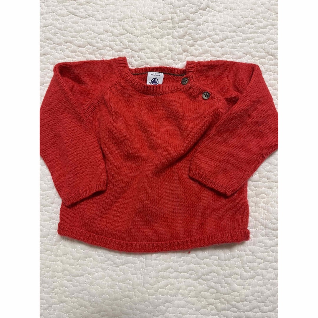 PETIT BATEAU(プチバトー)のプチバトー　ニット キッズ/ベビー/マタニティのベビー服(~85cm)(ニット/セーター)の商品写真