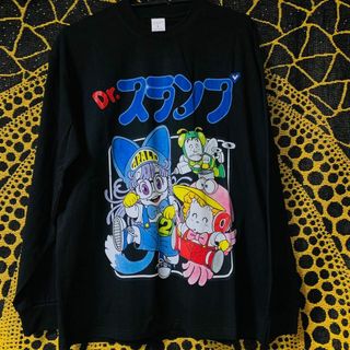 ドクタースランプ アラレちゃん♥ ロンＴ 長袖  ブラック秋 冬 黒 b(Tシャツ/カットソー(七分/長袖))