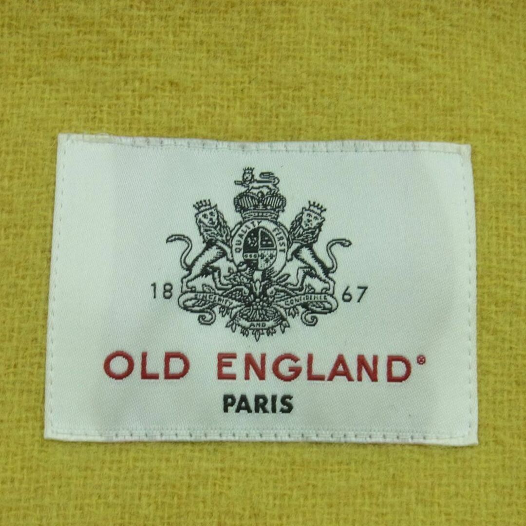 OLD ENGLAND(オールドイングランド)のOLD ENGLAND オールドイングランド 英国 ヘリンボーン ウール ダッフル コート 日本製 イエロー系 36【中古】 レディースのジャケット/アウター(ダッフルコート)の商品写真