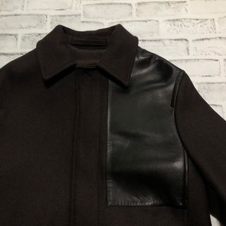 ZARA - ZARA×STUDIO NICHOLSON⭐️パッチレザーコートSオーバーサイズ