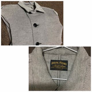 古着　池袋　ロイヤルカーキ  ROYAL KHAKI コート(ピーコート)