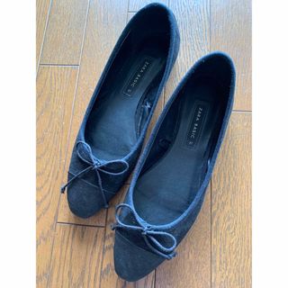 ザラ(ZARA)のSALE❗️ZARA バレエシューズ黒37(バレエシューズ)