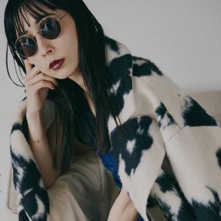 アメリヴィンテージ(Ameri VINTAGE)の【Ameri】UND SHADOW FLOWER WOOL COAT(ロングコート)