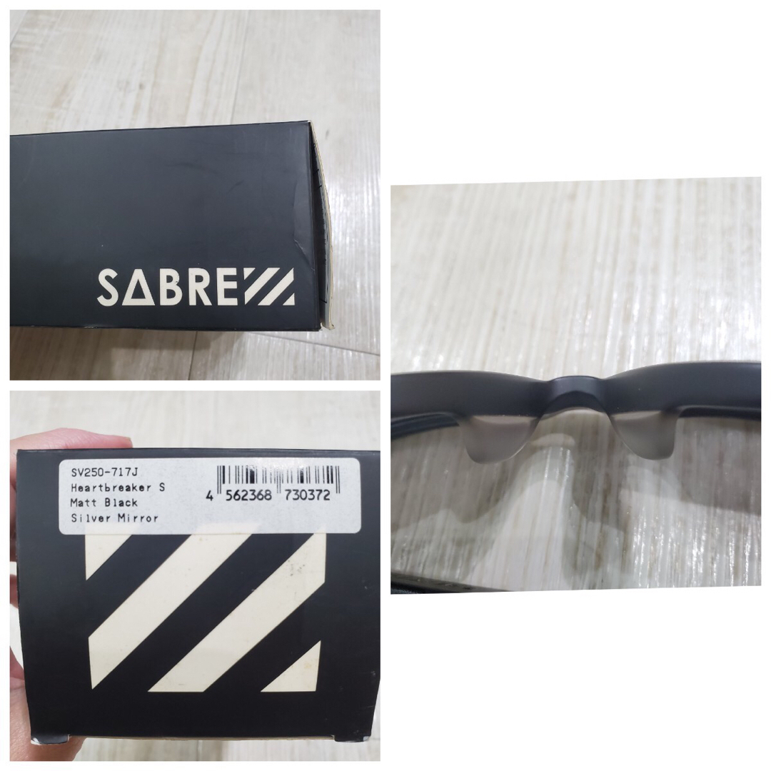 SABRE(セイバー)のSABRE サングラス グレーシルバー ミラー レンズ メガネ ステッカー 付き メンズのファッション小物(サングラス/メガネ)の商品写真