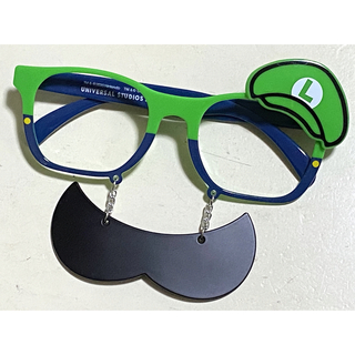 ユニバーサルスタジオジャパン(USJ)のUSJ ルイージ ヒゲと帽子付き眼鏡 メガネ スーパーニンテンドーワールド(小道具)