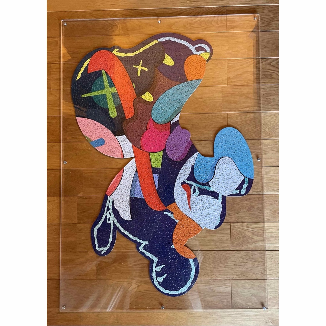 KAWS カウズ パズル「STAY STEADY」完成品　額装　アクリルフレーム