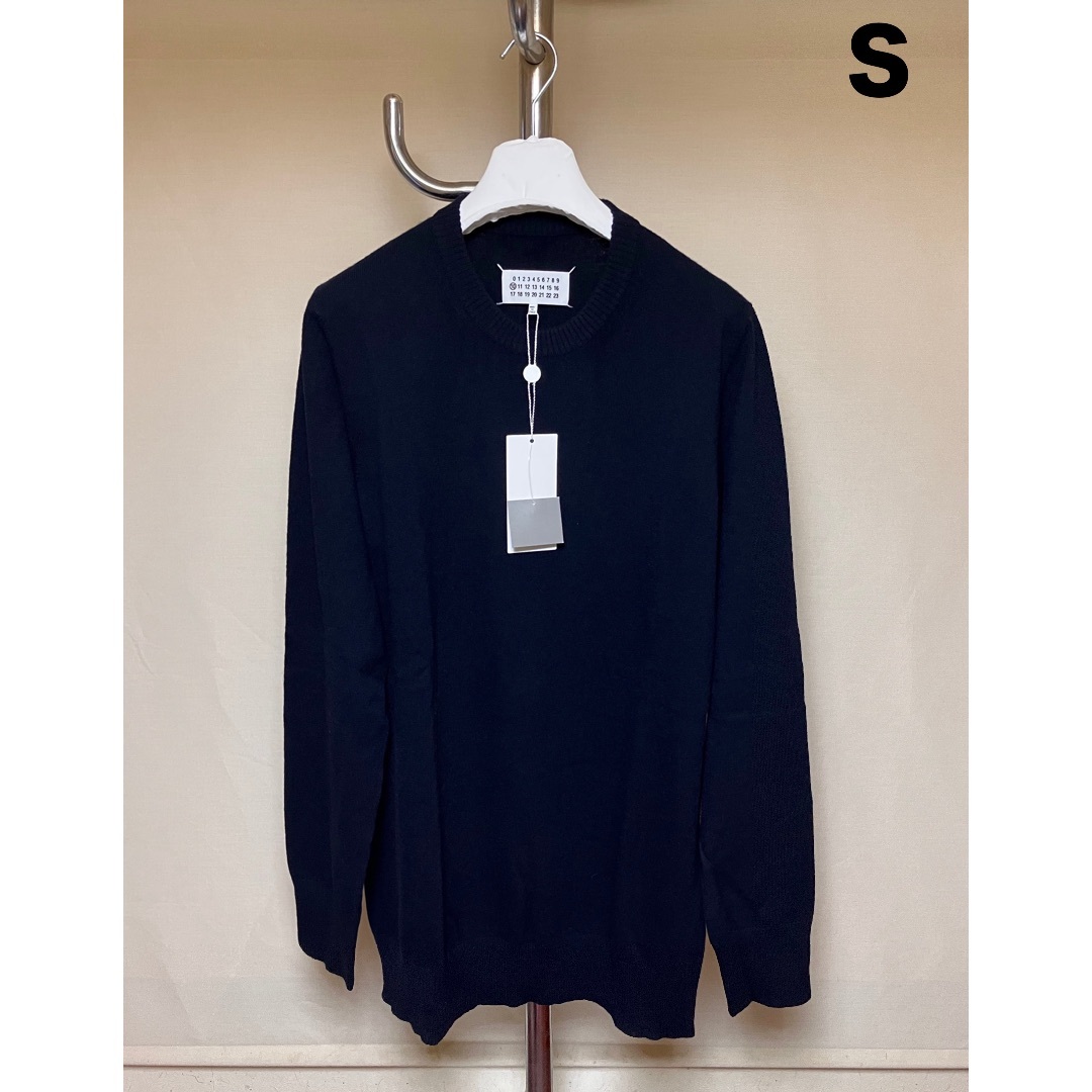 Maison Margiela（旧Maison Martin Margiela） - 新品 S マルジェラ 22ss 無地ニット セーター ネイビー 3586