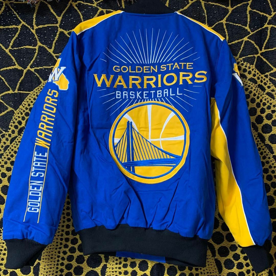 Warriors スタジャン チームジャケット バスケ XL XXL メンズcブルゾン