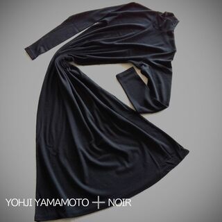 ヨウジヤマモト(Yohji Yamamoto)のYohji Yamamoto ヨウジヤマモト　ハイネックウールワンピ　黒♪♪(ロングワンピース/マキシワンピース)