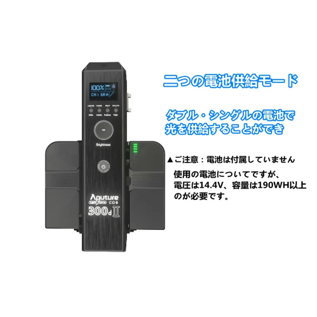 新品 Aputure LS C300D II 撮影用ライト LEDライト 照明の通販 by