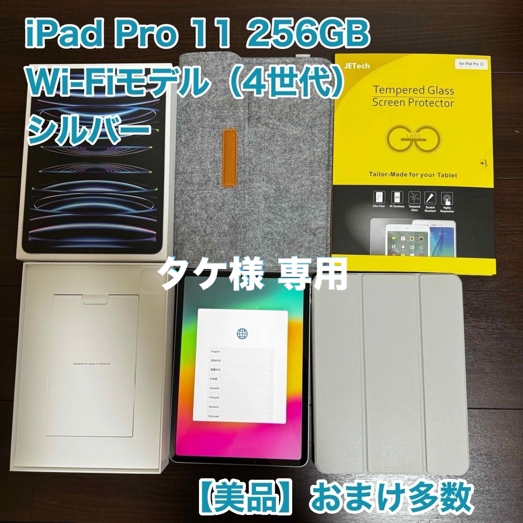 【美品】iPad Pro 11 256GB Wi-Fiモデル ※おまけ多数256GB