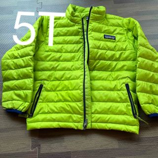 パタゴニア(patagonia)のPatagonia パタゴニア　ダウン　ジャケット　5T イエローグリーン(ジャケット/上着)