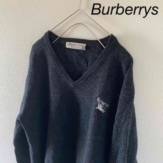 バーバリー(BURBERRY)の【レア】Burberrysバーバリーズスコットランド製ニットセーターブラック黒m(ニット/セーター)