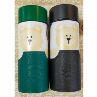 スターバックス(Starbucks)のスターバックス　ベアリスタ　インドネシア限定ステンレスボトル　黒・緑(容器)