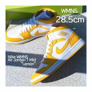 ナイキ(NIKE)の【新品】WMNS28.5cm NIKE エアジョーダン1MID "Lemon"(スニーカー)