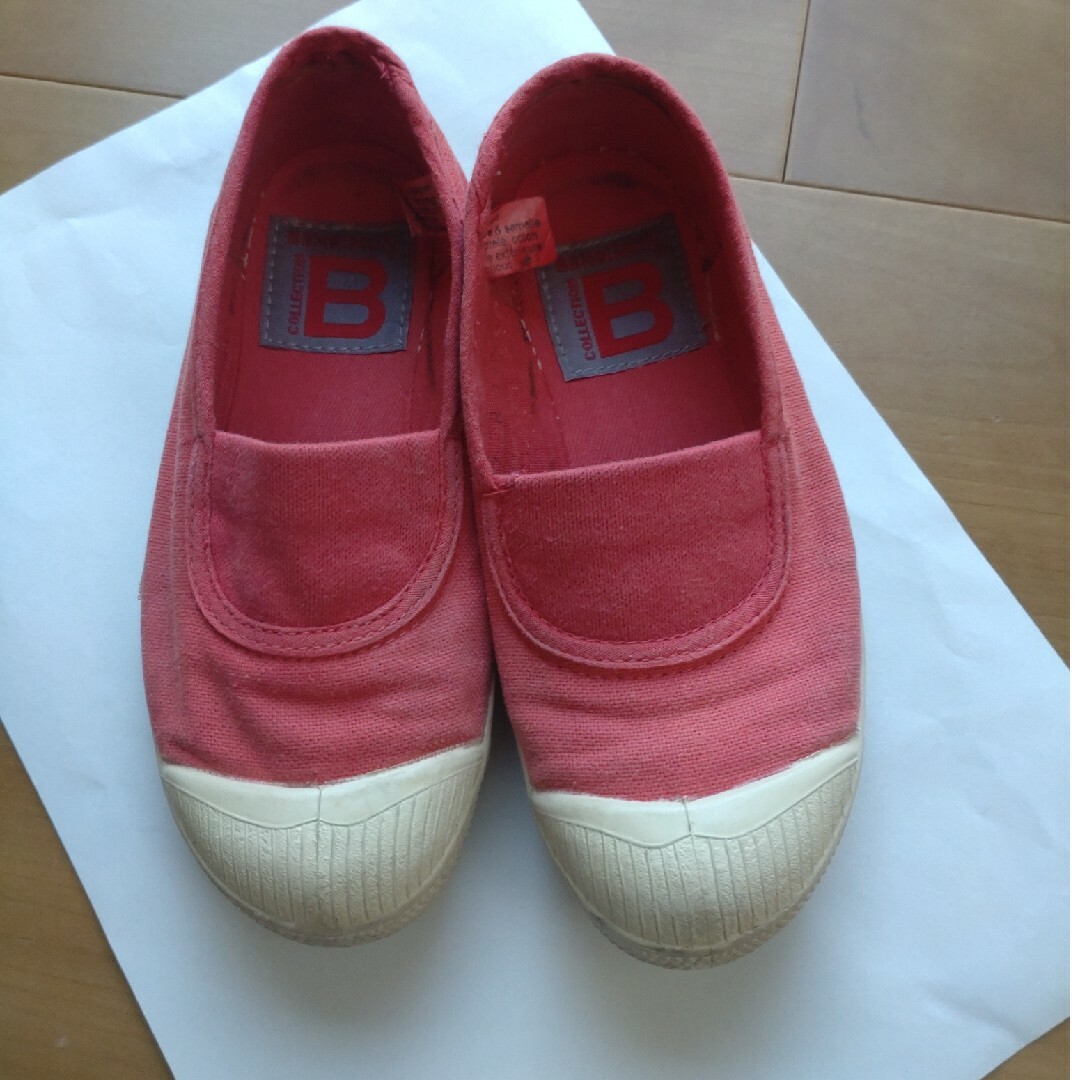 BENSIMON(ベンシモン)のBENSIMON　スニーカー　スリッポン　キッズ　29(18cm)　赤系 キッズ/ベビー/マタニティのキッズ靴/シューズ(15cm~)(スニーカー)の商品写真