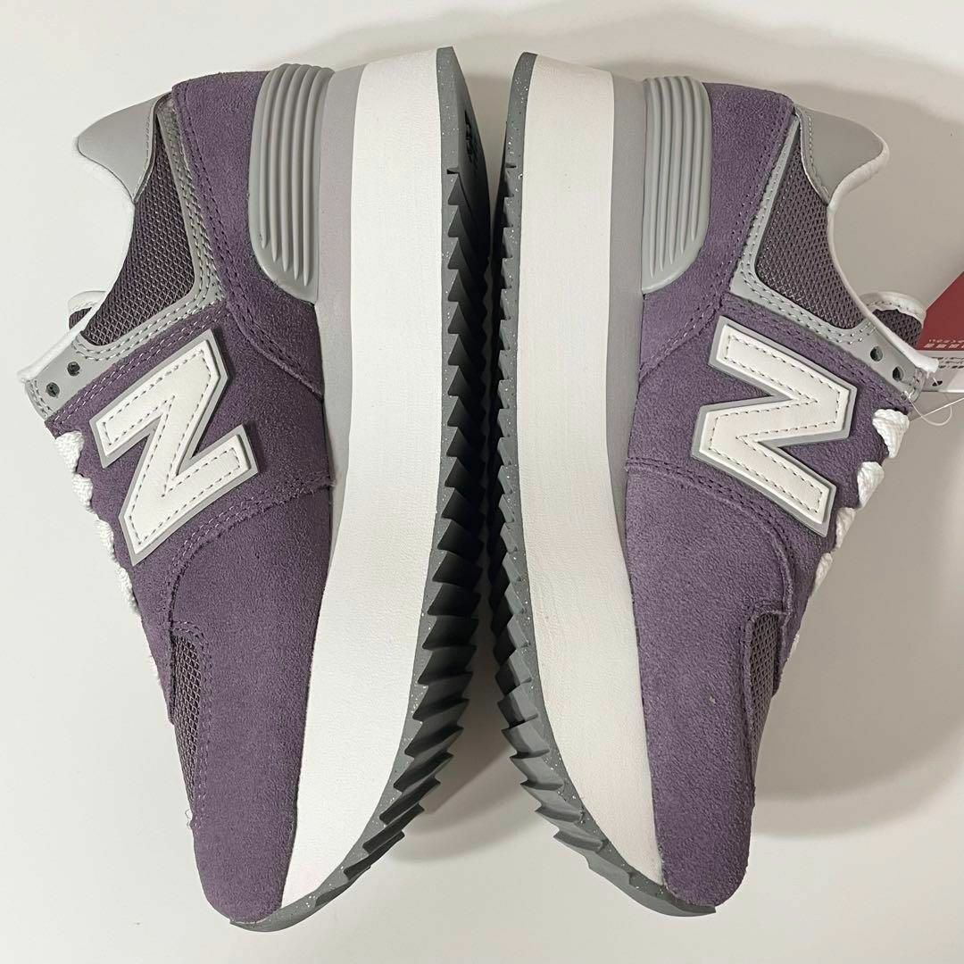 New Balance(ニューバランス)の【新品】 ニューバランス WL574 ZSP B パープル スニーカー 23cm レディースの靴/シューズ(スニーカー)の商品写真