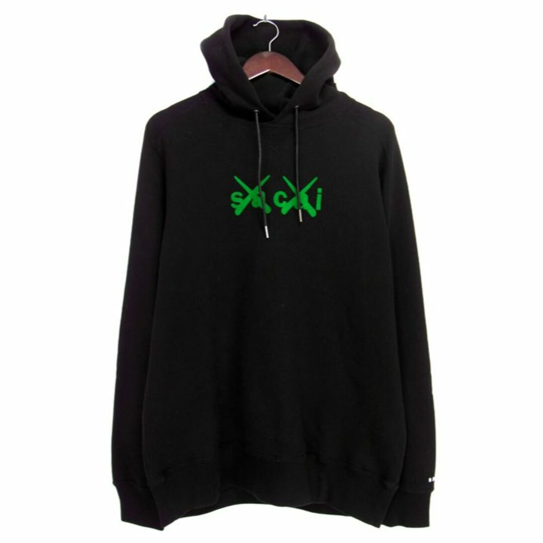 sacai × KAWS Flock Print Hoodie 21AW サカイ カウズ フーディー パーカー 21-0286S【004】