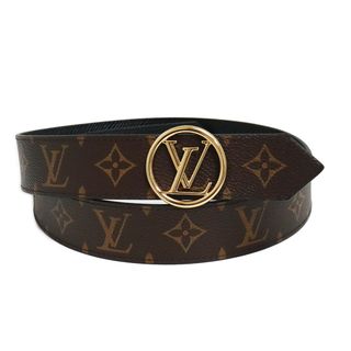 ルイヴィトン(LOUIS VUITTON)のルイ ヴィトン サンチュール LVサークル 35MM リバーシブル ベルト モノグラム エピレザー ノワール 茶 黒 ゴールド金具 #80/32 M9935 箱付 LOUIS VUITTON（新品・未使用品）(ベルト)