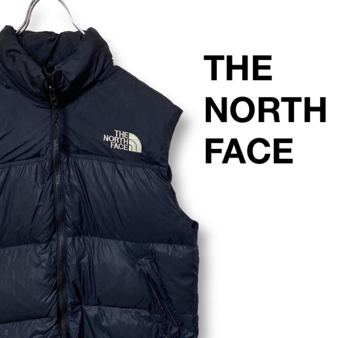 THE NORTH FACE - THE NORTH FACE ダウンベスト ワンポイント 刺繍ロゴ