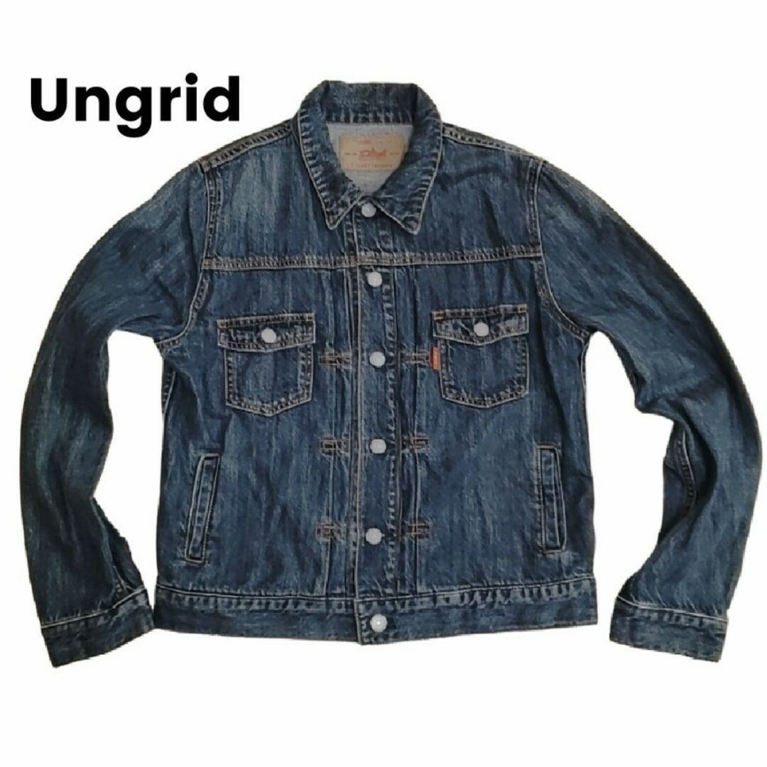 Ungrid(アングリッド)のUngrid  ヴィンテージＧジャン デニムジャケット ブルー Sサイズ レディースのジャケット/アウター(Gジャン/デニムジャケット)の商品写真