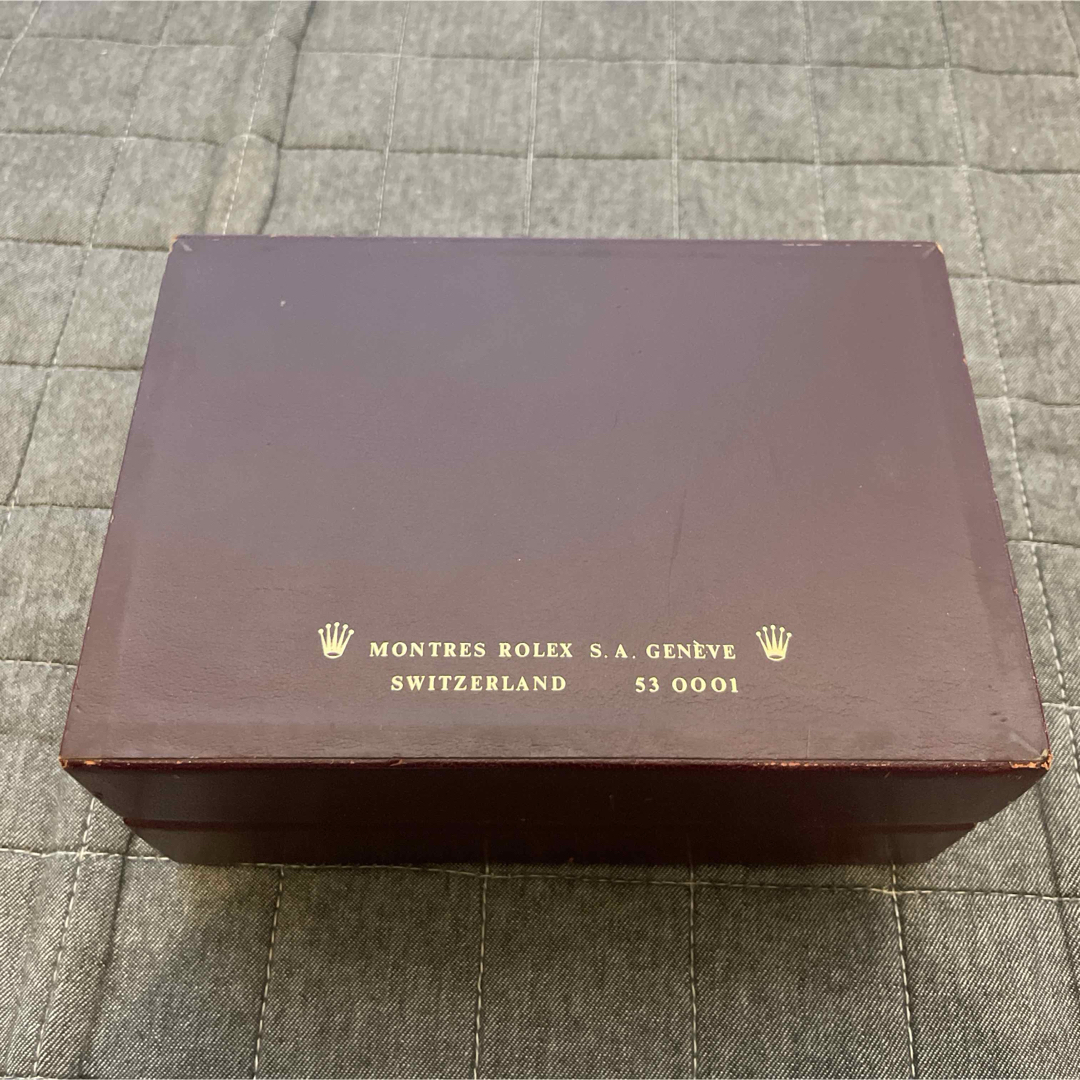 ROLEX(ロレックス)のRolex ロレックス 腕時計ケース 木箱 空箱 正規品 赤 小物入れ レア メンズの時計(その他)の商品写真