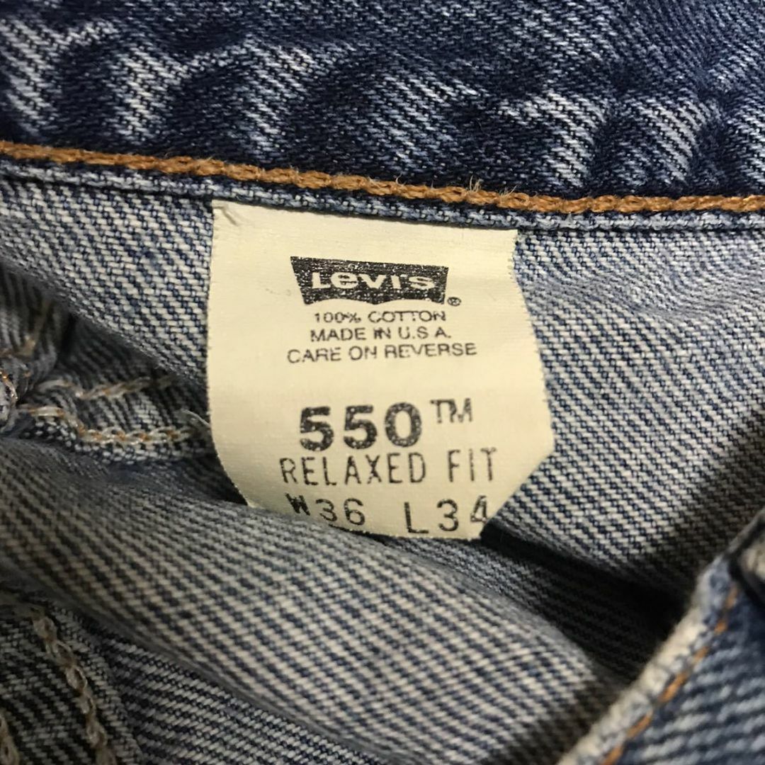 90s USA製 Levi'sリーバイス 550 RELAXED FIT デニム