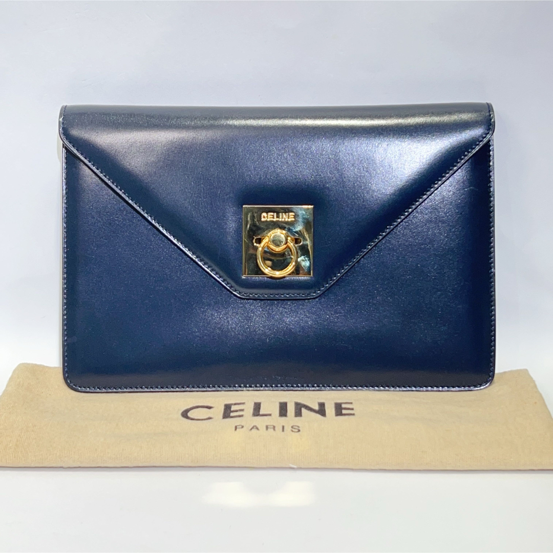 CEFINE(セフィーヌ)のCELINEセリーヌ クラッチ セカンドバッグ ネイビー レディースのバッグ(クラッチバッグ)の商品写真