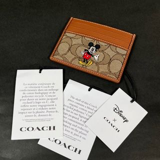 パスケース/IDカードホルダーCOACH x Peanuts 新品 ウッドストックIDカードケース・パスケース