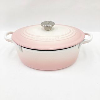 ルクルーゼ(LE CREUSET)の〇〇LE CREUSET ルクルーゼ シグニチャー ココット オーバル 25cm ピンク 鍋 両手鍋(鍋/フライパン)