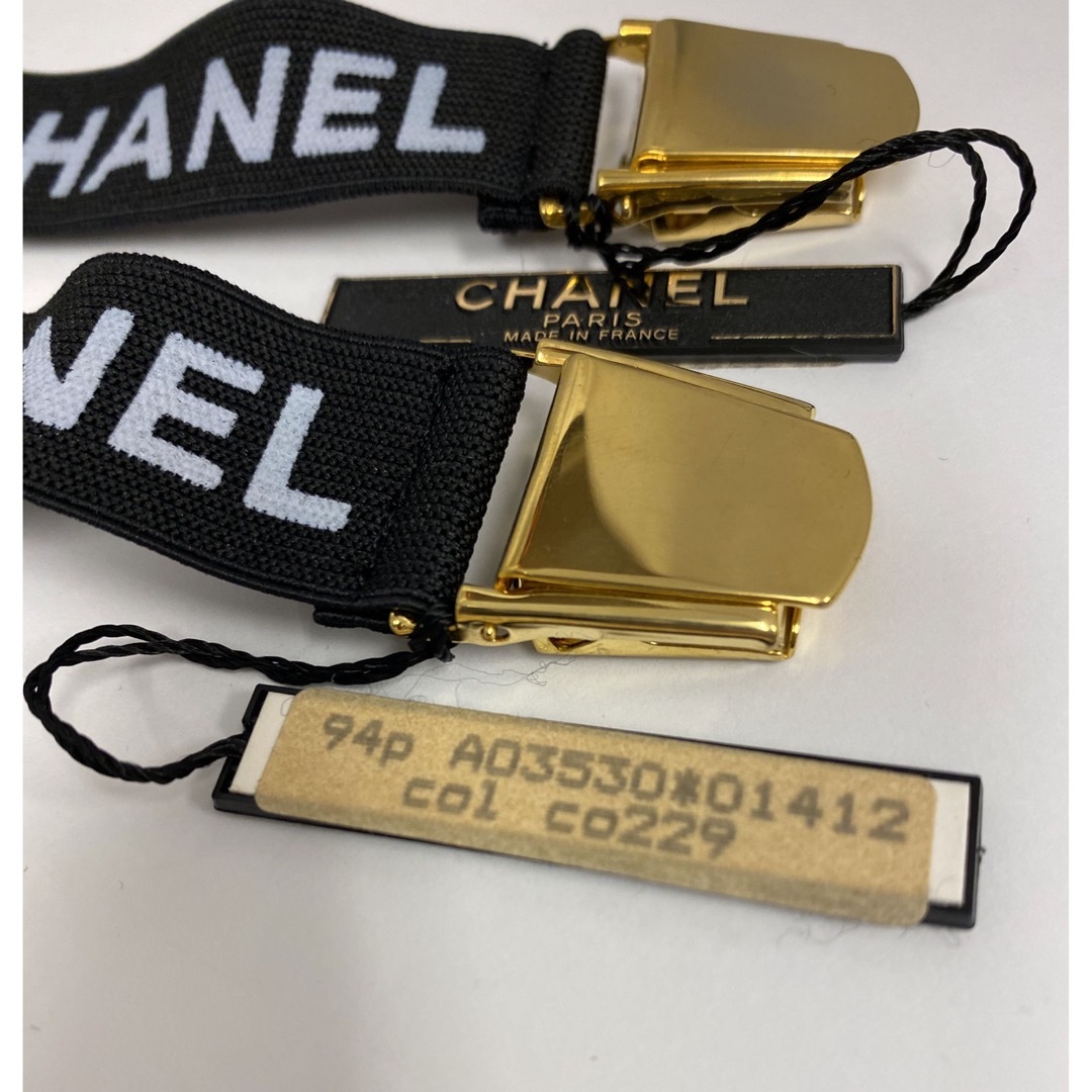 CHANEL - レア品 未使用 シャネル 94P ヴィンテージ サスペンダー 2個