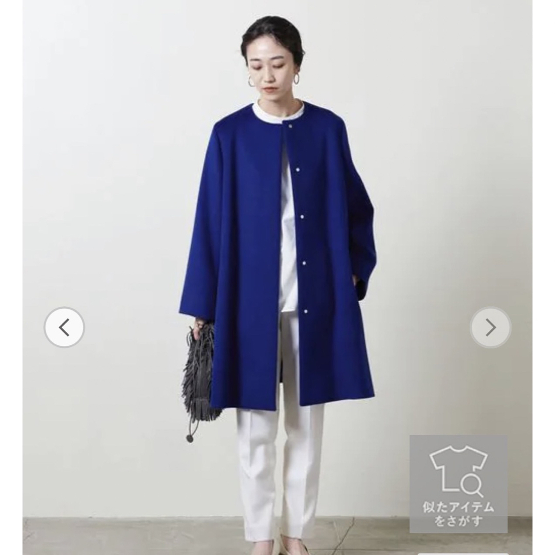 新品】UNITED ARROWS ノーカラーコート 新品】UNITED ARROWS ノーカラーコート