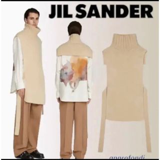 新品 XL 22aw JIL SANDER ロゴハイネックニット 5261