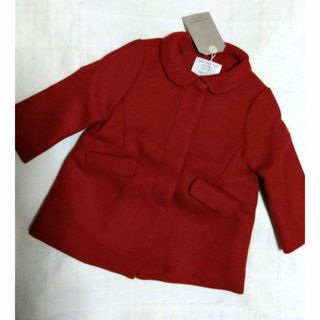 ザラ(ZARA)の【未使用】86　ZARA baby Girl　赤のAラインコート(ジャケット/コート)