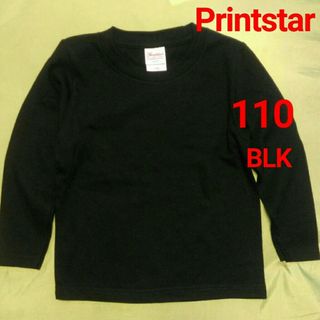 110 黒 Printstar 長袖Tシャツ