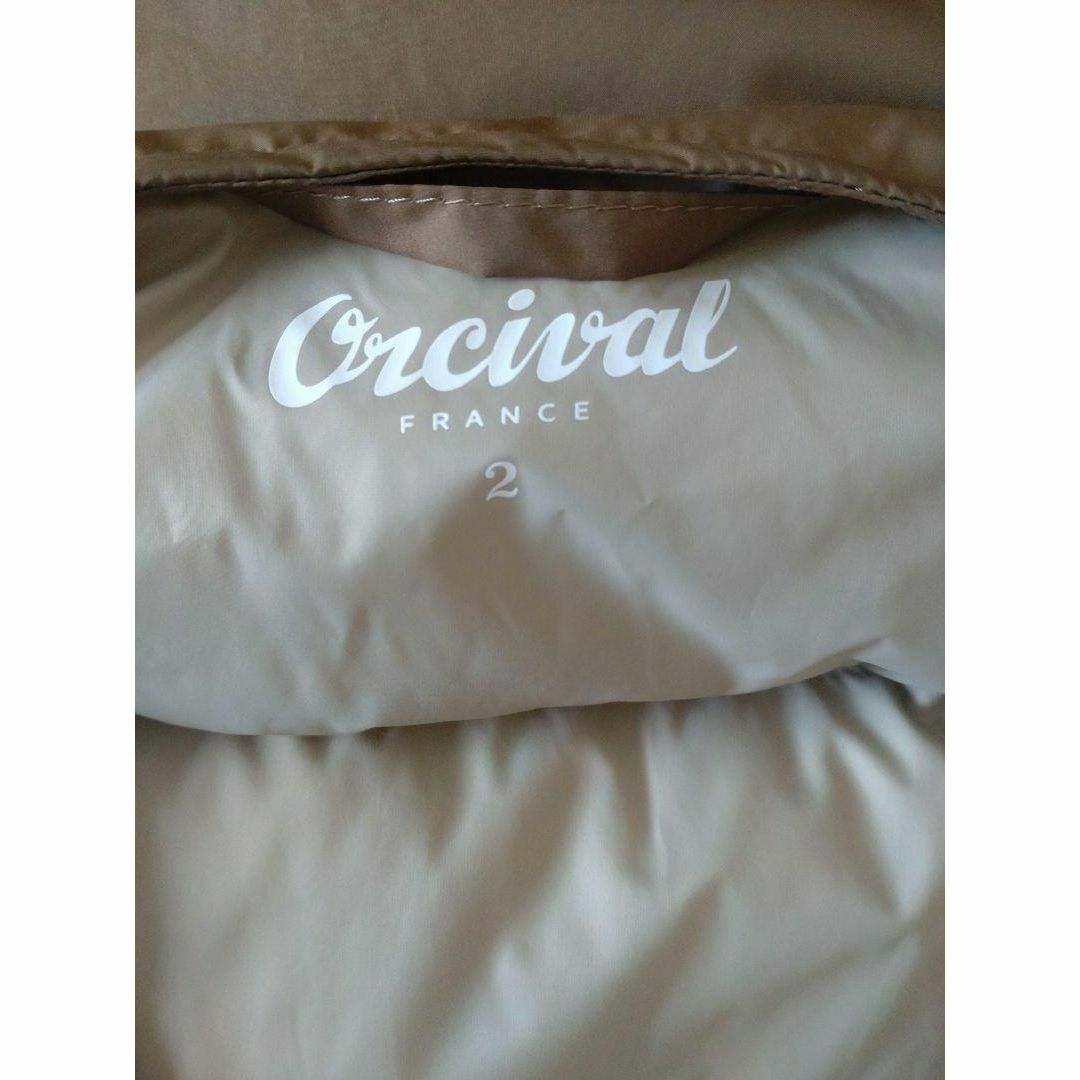 ORCIVAL(オーシバル)のORCIVAL キルトノーカラーコート ２ コヨーテ 極美品 ダウン Bshop レディースのジャケット/アウター(ダウンコート)の商品写真