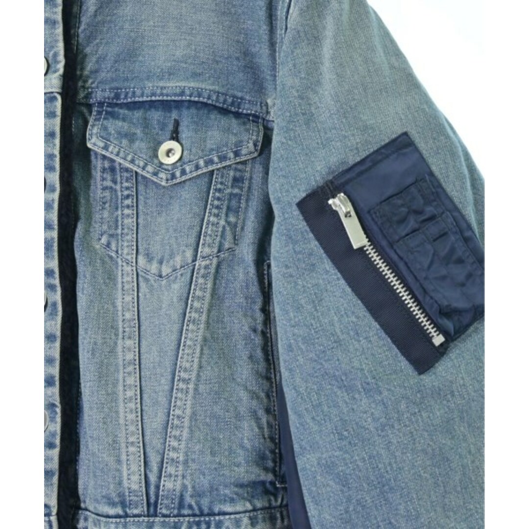 sacai サカイ ブルゾン(その他) 1(S位) インディゴ(デニム)x紺 sacai サカイ ブルゾン(その他) 1(S位) インディゴ(デニム)x紺