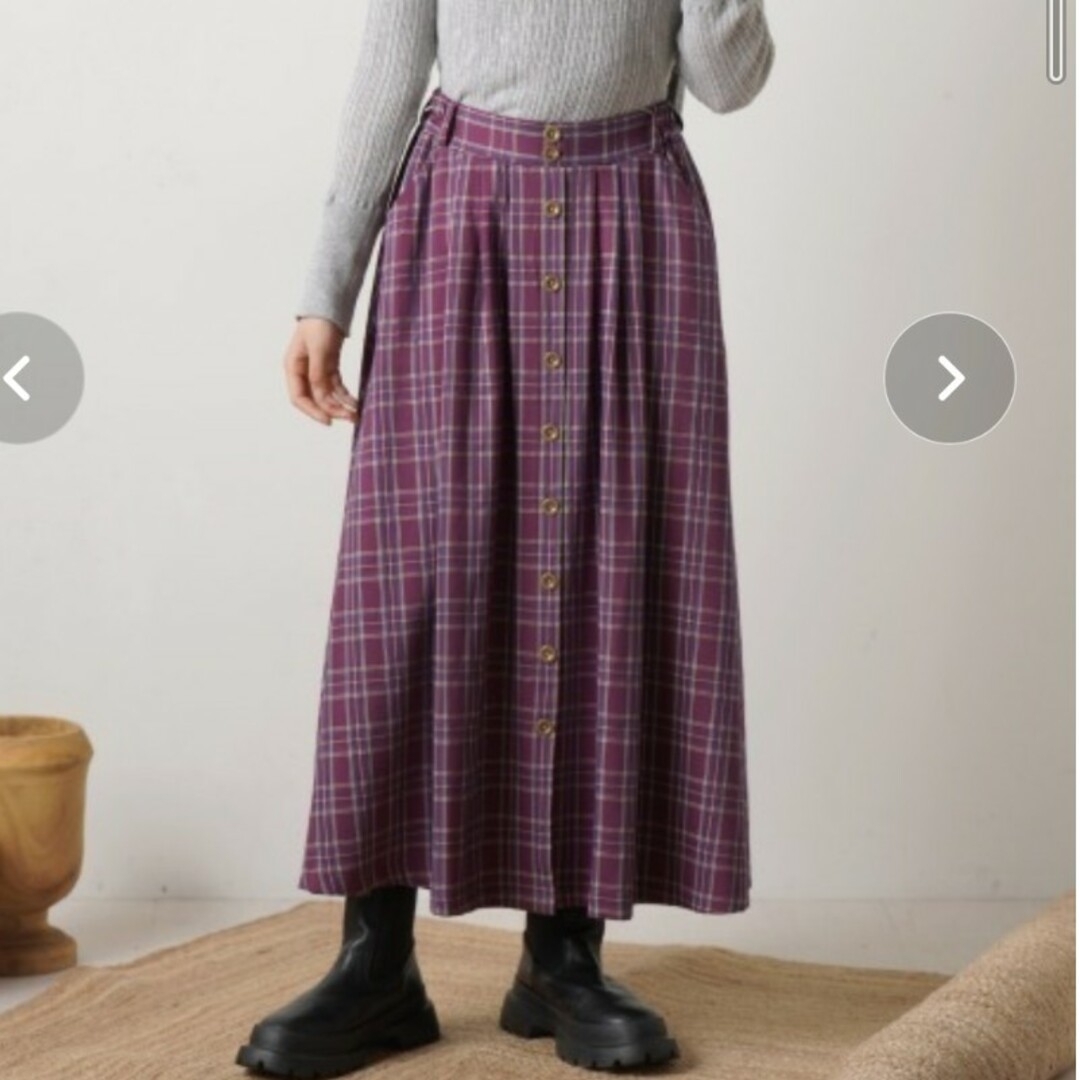 にこ様専用 LUPILIEN チェックスカート レディースのスカート(ロングスカート)の商品写真