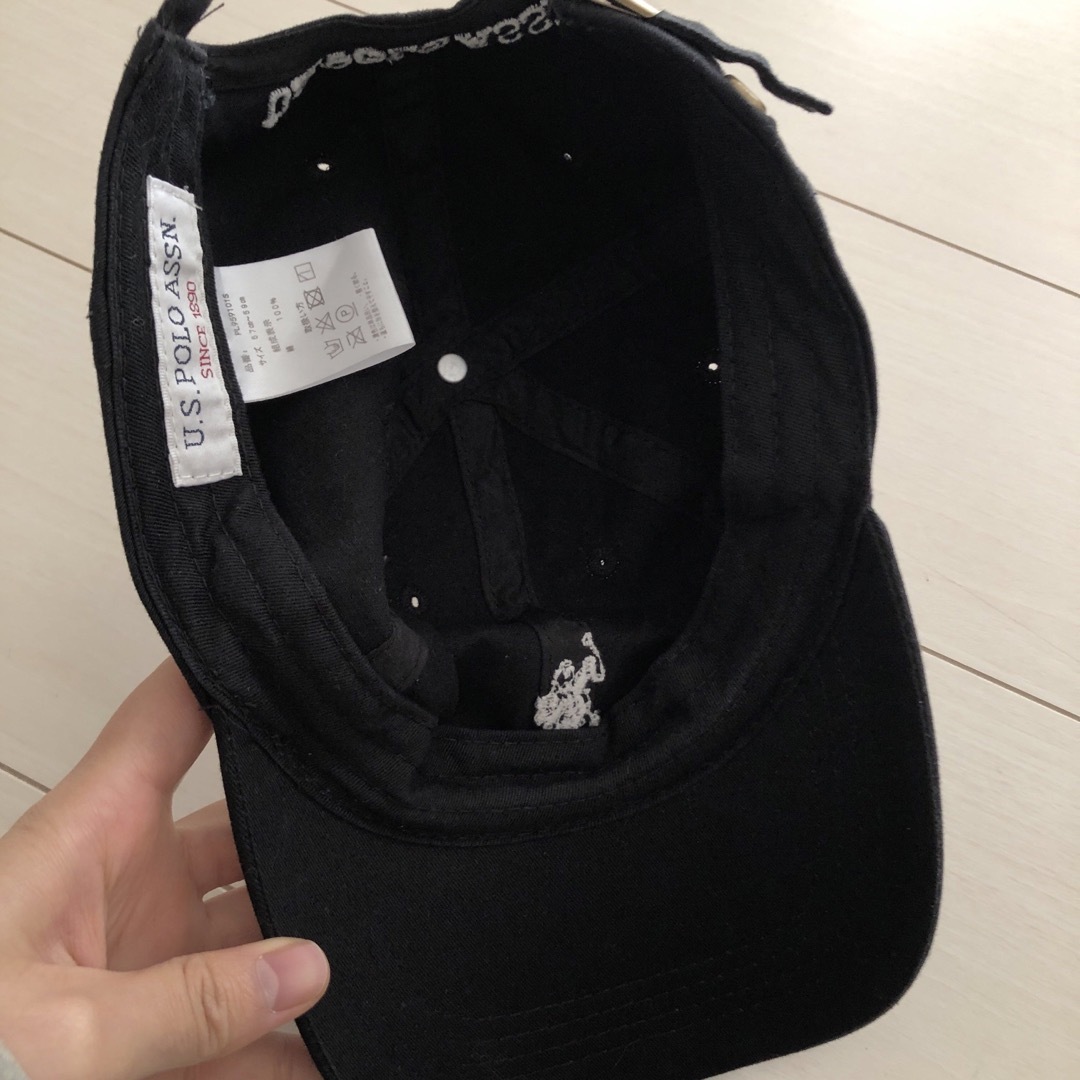 POLO 黒キャップ レディースの帽子(キャップ)の商品写真