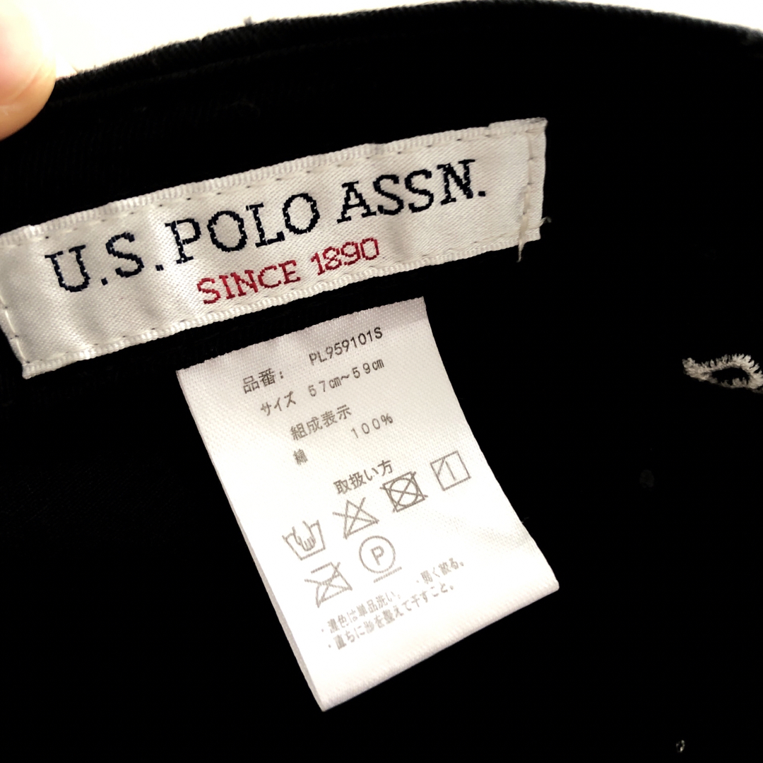 POLO 黒キャップ レディースの帽子(キャップ)の商品写真