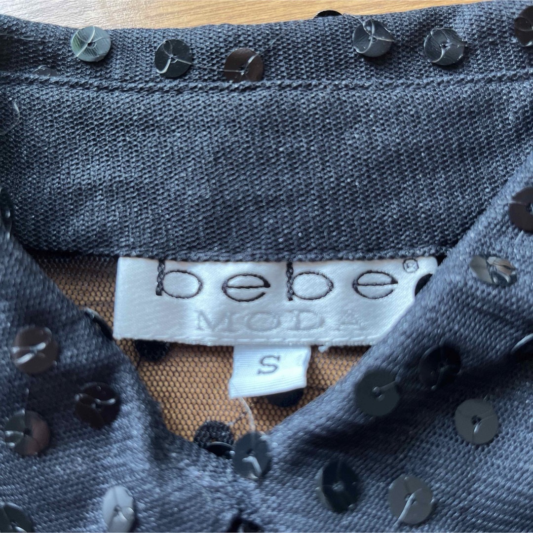 BeBe(ベベ)のBebe シアーシャツ　ジャケット　S アメリカ製　ニューヨーク店で購入 レディースのトップス(シャツ/ブラウス(長袖/七分))の商品写真